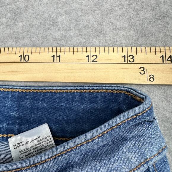 Old Navy Jeans SZ 6 Tall Rockstar Super Skinny Light Wash Denim Built-in Sculpt - Picture 8 of 11